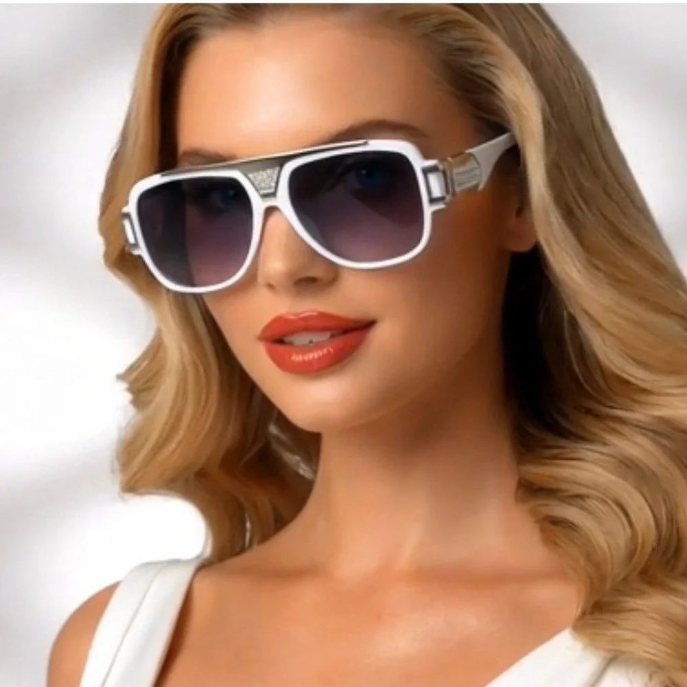 Women Sunglasses Gradient smoke lens sophisticat eye protection Design flat-top‎